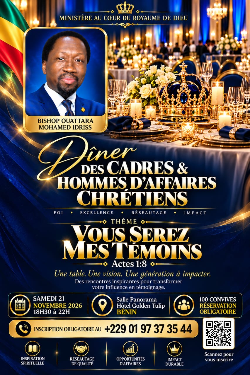 Affiche : Dîner des Cadres & Hommes d'Affaires Chrétiens